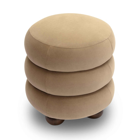 Stefanie Velvet Ottoman by TOV Furniture at Eve Furniture