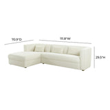 Callie Velvet Sectional by TOV Furniture at Eve Furniture