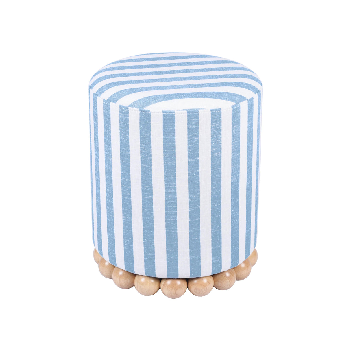 Dex Striped Linen Ottoman by TOV Furniture at Eve Furniture
