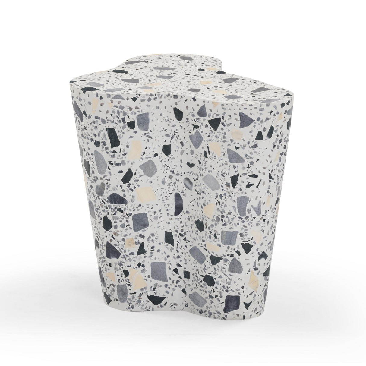 Slab Terrazzo Indoor/Outdoor Side Table by TOV Furniture at Eve Furniture