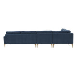 Serena Velvet Large L-Sectional by TOV Furniture at Eve Furniture