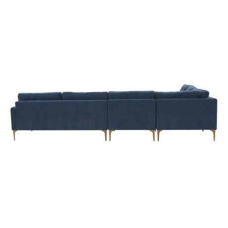 Serena Velvet Large L-Sectional by TOV Furniture at Eve Furniture