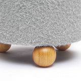 Jaine Loose Mohair Stool by TOV Furniture at Eve Furniture