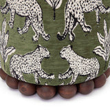 Dex Leopard Jacquard Ottoman by TOV Furniture at Eve Furniture