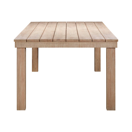 Cassie Natural Outdoor Rectangular Dining Table by TOV Furniture at Eve Furniture