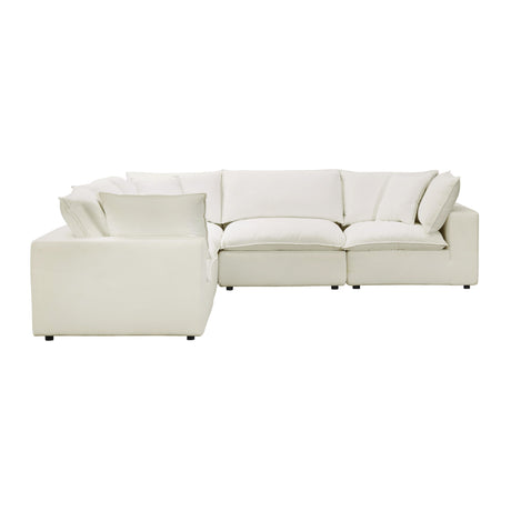 Cali Performance Fabric Modular 5-Piece L-Sectional by TOV Furniture at Eve Furniture