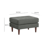 Cave Velvet Ottoman by TOV Furniture at Eve Furniture
