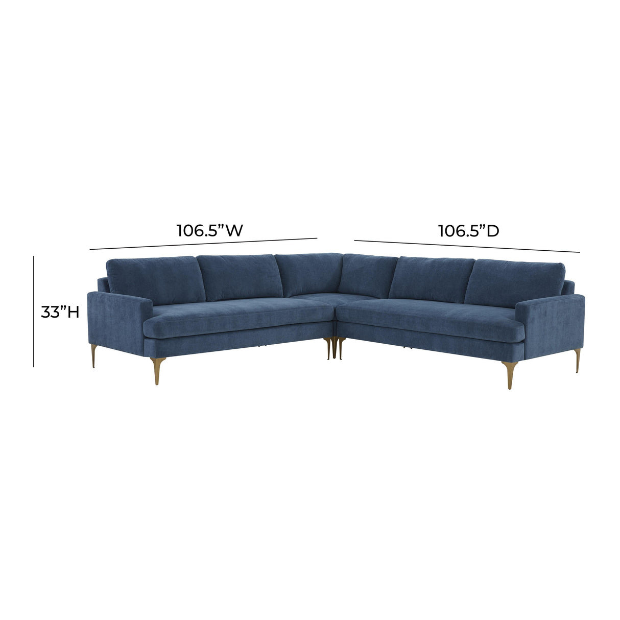 Serena Velvet L-Sectional by TOV Furniture at Eve Furniture