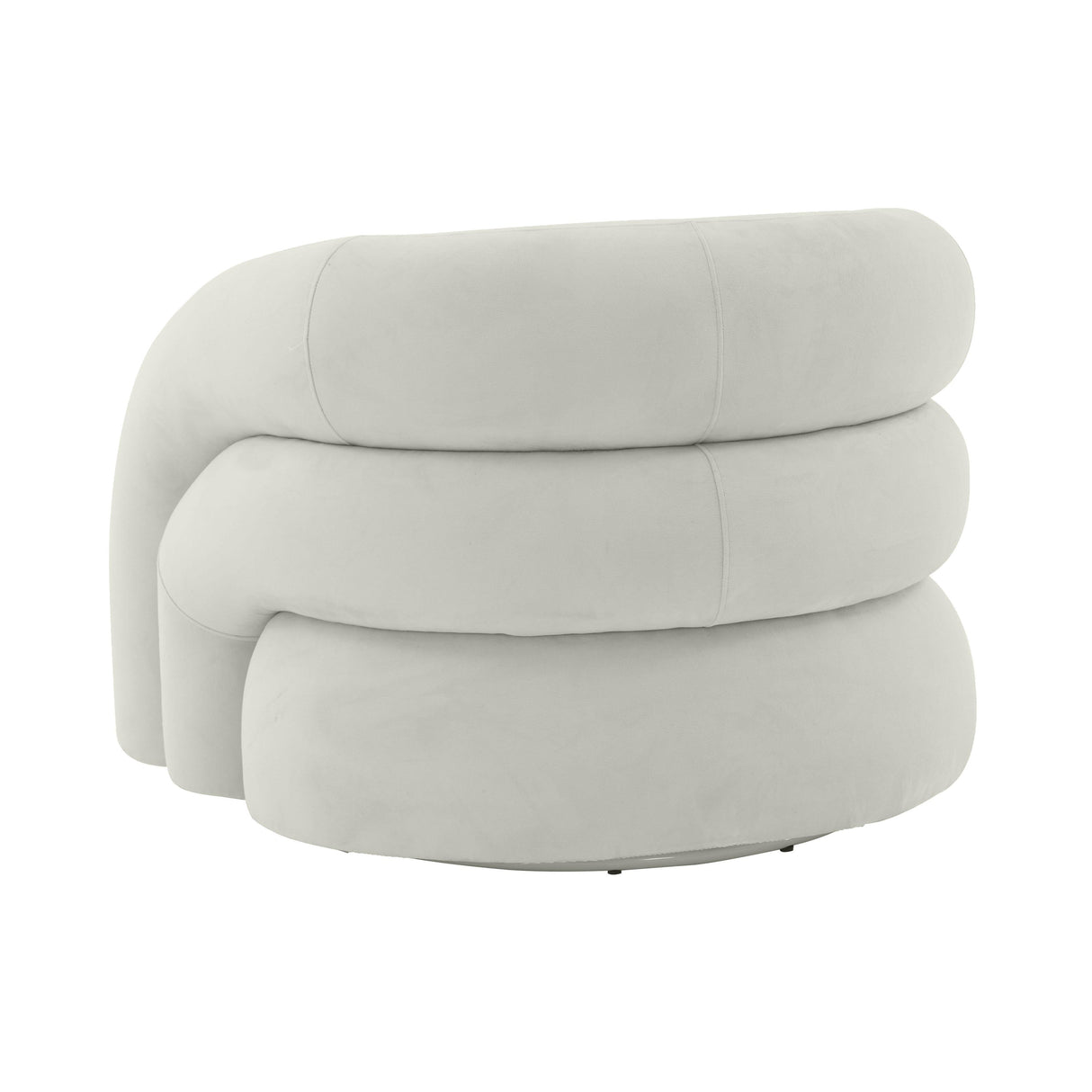 Slipper Upholstered Swivel Chair by TOV Furniture at Eve Furniture