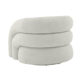 Slipper Upholstered Swivel Chair by TOV Furniture at Eve Furniture