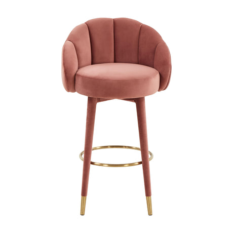 Myla Velvet Swivel Stool by TOV Furniture at Eve Furniture