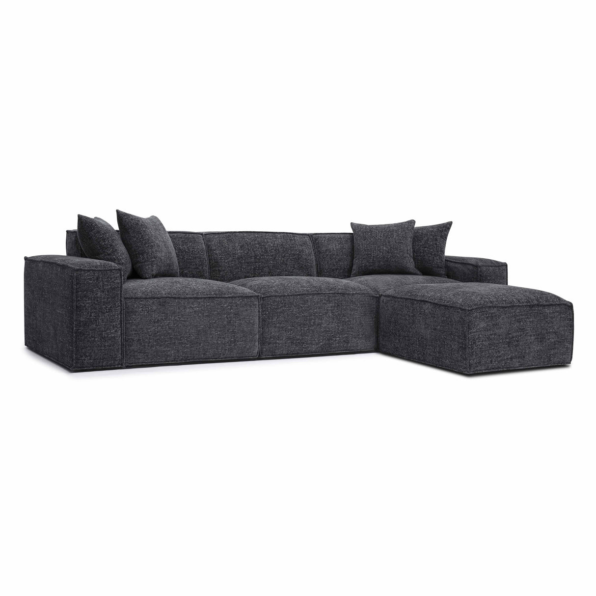 Mindy Chenille Basketweave Modular Sectional by TOV Furniture at Eve Furniture