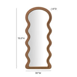 Rhodes Velvet 70" Floor Mirror by TOV Furniture at Eve Furniture