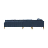 Serena Velvet Large L-Sectional by TOV Furniture at Eve Furniture