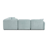 Travie Performance Corduroy Velvet Modular L-Sectional by TOV Furniture at Eve Furniture