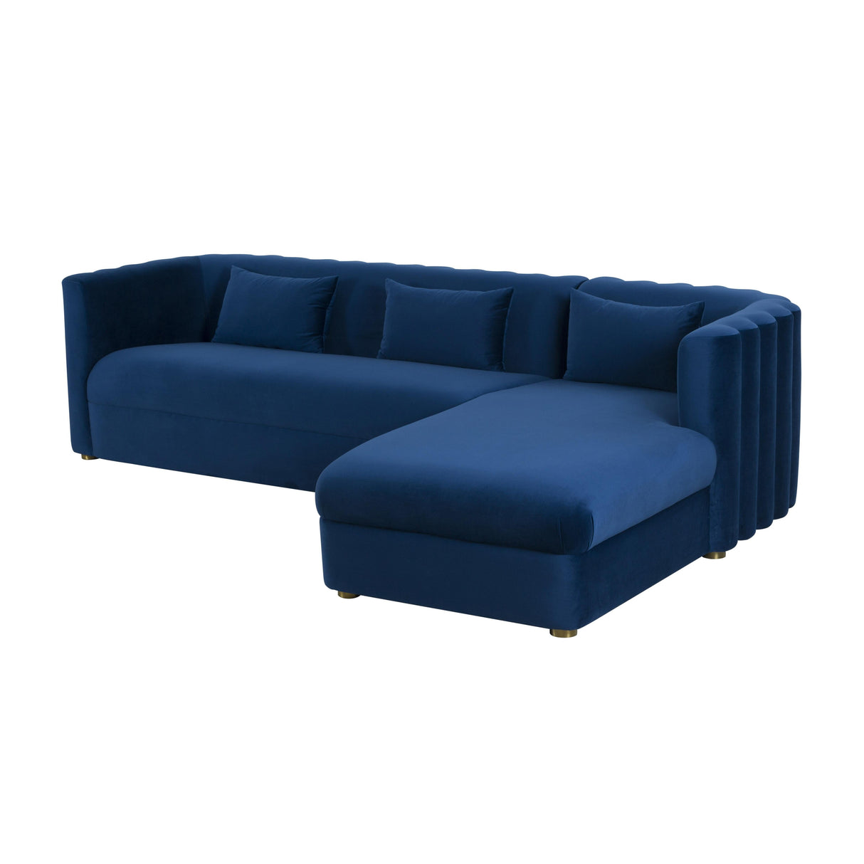 Callie Velvet Sectional by TOV Furniture at Eve Furniture