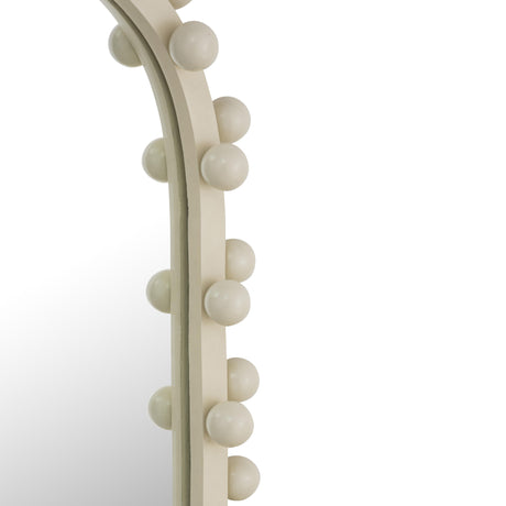 Bubbles Ivory Oval Wall Mirror by TOV Furniture at Eve Furniture