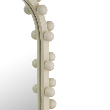 Bubbles Ivory Oval Wall Mirror by TOV Furniture at Eve Furniture