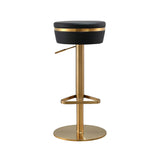 Astro Performance Vegan Leather Adjustable Stool by TOV Furniture at Eve Furniture