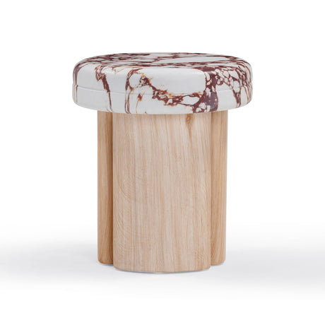 Sheila Textured Concrete Indoor / Outdoor Side Table by TOV Furniture at Eve Furniture