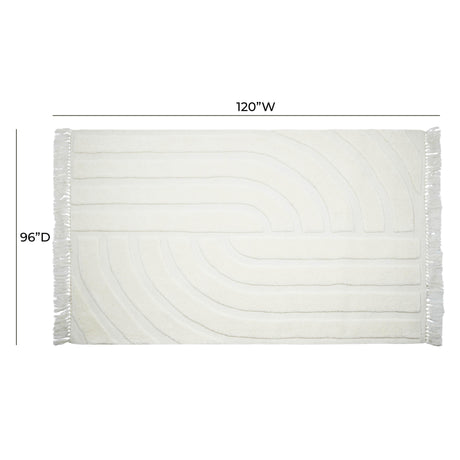 Loop White Area Rug by TOV Furniture at Eve Furniture