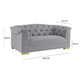Farah Velvet Loveseat by Inspire Me! Home Decor by TOV Furniture at Eve Furniture