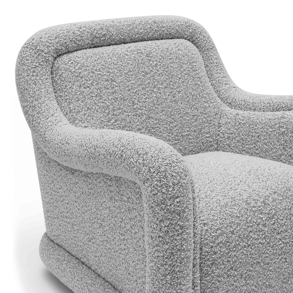 Charli Boucle Swivel Chair by TOV Furniture at Eve Furniture