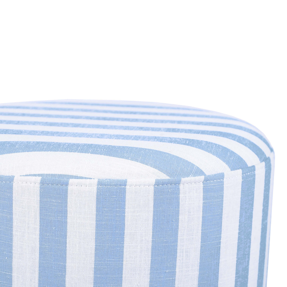 Dex Striped Linen Ottoman by TOV Furniture at Eve Furniture
