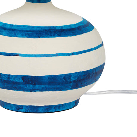 Positano Striped Papier Mache Table Lamp by TOV Furniture at Eve Furniture