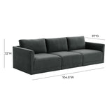 Willow Velvet Modular Sofa by TOV Furniture at Eve Furniture