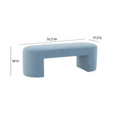 Elena Velvet Bench by TOV Furniture at Eve Furniture