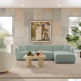 Travie Performance Corduroy Velvet 4-Piece Modular Sectional by TOV Furniture at Eve Furniture