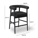 Spara Performance Boucle Counter Stool by TOV Furniture at Eve Furniture