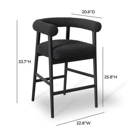 Spara Performance Boucle Counter Stool by TOV Furniture at Eve Furniture
