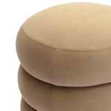 Stefanie Velvet Ottoman by TOV Furniture at Eve Furniture