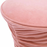 Bounce Ruched Velvet Adjustable Ottoman by TOV Furniture at Eve Furniture