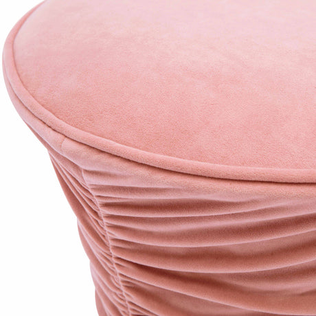 Bounce Ruched Velvet Adjustable Ottoman by TOV Furniture at Eve Furniture