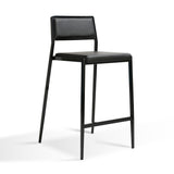 Gale Performance Vegan Leather Stackable Stool - Set of 2 by TOV Furniture at Eve Furniture