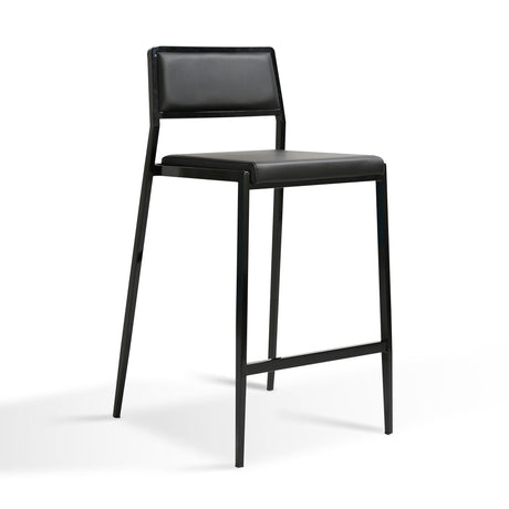 Gale Performance Vegan Leather Stackable Stool - Set of 2 by TOV Furniture at Eve Furniture