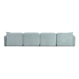 Travie Performance Corduroy Velvet 6-Piece Modular U-Sectional by TOV Furniture at Eve Furniture