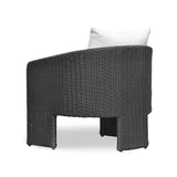 Alexa Rattan Performance Fabric Outdoor Armchair by TOV Furniture at Eve Furniture