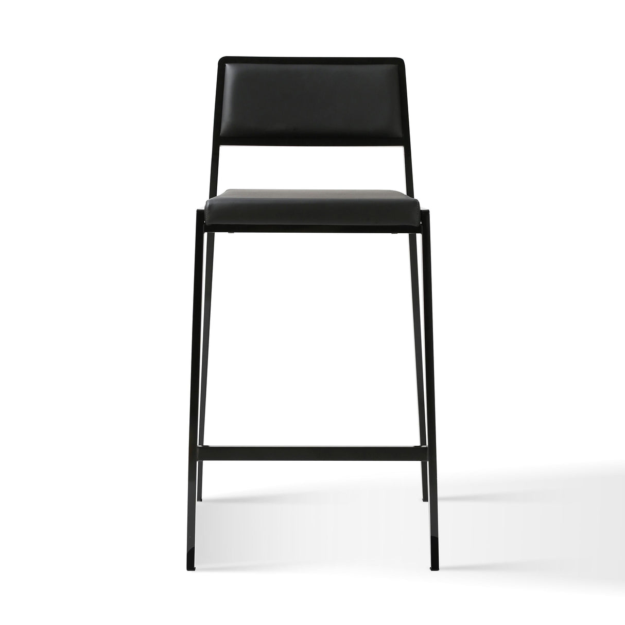 Gale Performance Vegan Leather Stackable Stool - Set of 2 by TOV Furniture at Eve Furniture