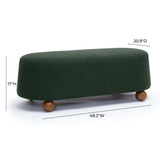 Jaine Boucle Large Ottoman by TOV Furniture at Eve Furniture
