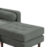 Cave Velvet Sectional by TOV Furniture at Eve Furniture
