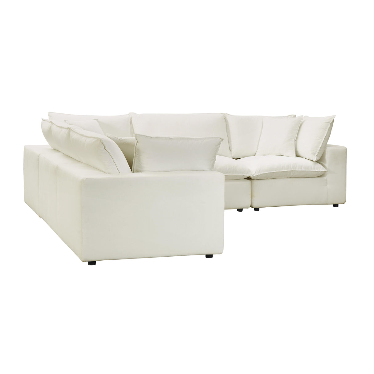 Cali Performance Fabric Modular 5-Piece L-Sectional by TOV Furniture at Eve Furniture