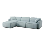 Travie Performance Corduroy Velvet 4-Piece Modular Sectional by TOV Furniture at Eve Furniture