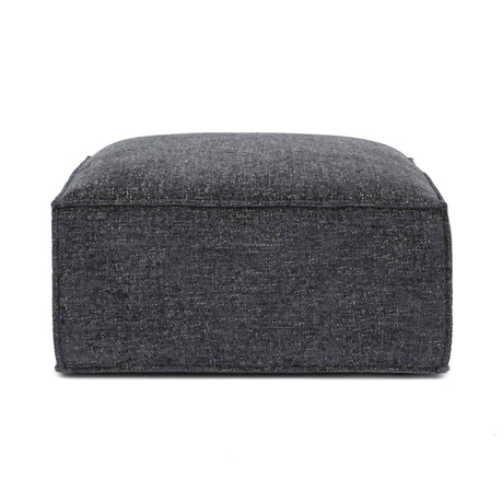 Mindy Chenille Basketweave Ottoman by TOV Furniture at Eve Furniture