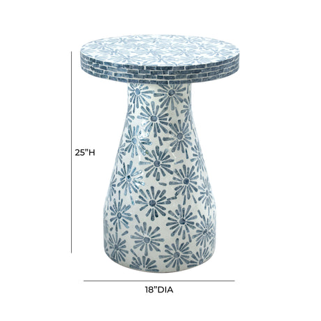 Halio Shell Side Table by TOV Furniture at Eve Furniture