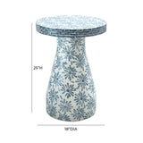 Halio Shell Side Table by TOV Furniture at Eve Furniture