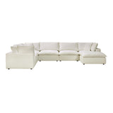 Cali Performance Fabric Modular 7-Piece Large Chaise Sectional by TOV Furniture at Eve Furniture